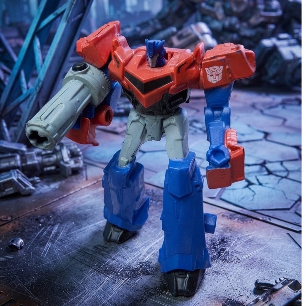 Transformers Optimus Prime Action Figure Red Blue‎ Autobot Robot 4.5 Inch Toy